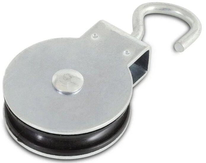 50mm 7 mm kabel diameter&nbsp;katrol met draaibare haak - katrollen - katrolschijf - draaibare katrol - lierkatrol - kabelkat