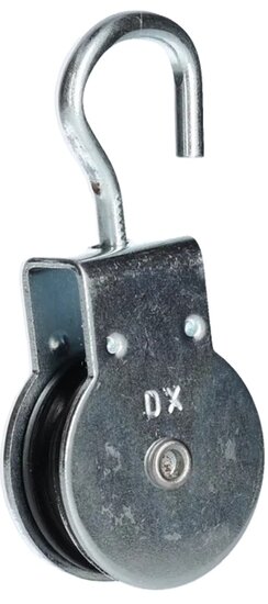 50mm 7 mm kabel diameter&nbsp;katrol met draaibare haak - katrollen - katrolschijf - draaibare katrol - lierkatrol - kabelkat