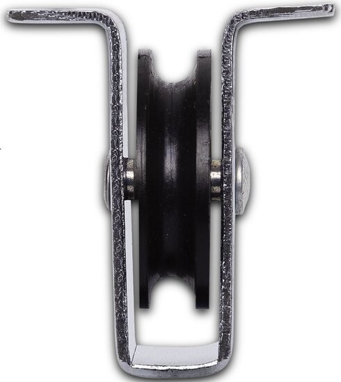 6,5 mm diameter kabel 40&nbsp;mm staande katrol -&nbsp;katrol met voetplaat - hijskatrol - geleidekatrol - open behuizing k
