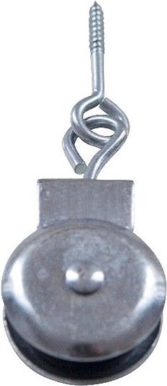 6.5mm diameter kabel markieskatrol met schroefoog&nbsp;32 mm - katrol - markies katrol - geleidekatrol - hijskatrol - katroll