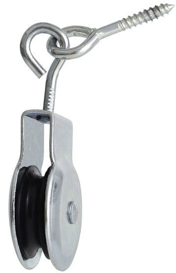 6.5mm diameter kabel markieskatrol met schroefoog&nbsp;32 mm - katrol - markies katrol - geleidekatrol - hijskatrol - katroll