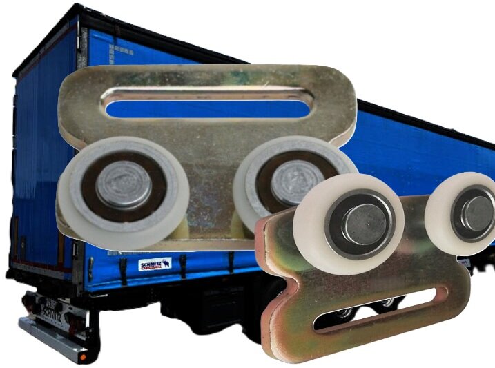16 mm schuifrail roller&nbsp;- hangroller voor schuifzeil van een vrachtwagentrailer&nbsp;- looprollen voor een zeil - roll