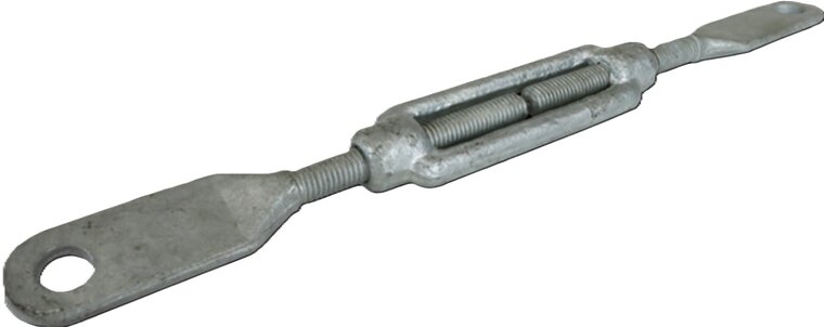 m12 spanner met bladeind verzinkt&nbsp;- bladeindspanner - windverpandspanner - schoorspanner - draadspanner