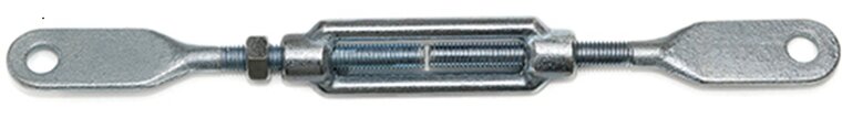 m12 spanner met bladeind verzinkt&nbsp;- bladeindspanner - windverpandspanner - schoorspanner - draadspanner