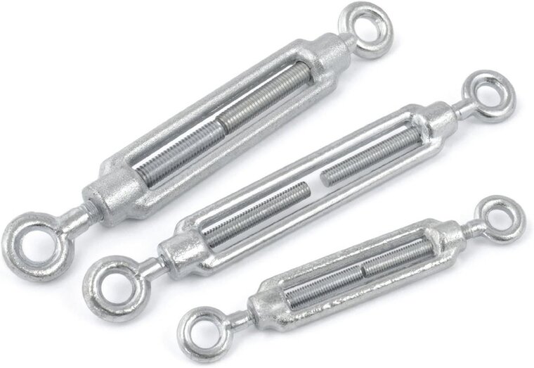 m16 draadspanner&nbsp;oog - oog verzinkt - spanner - spanschroef - windverbandspanner - constructiespanner - schoorspanner