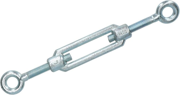 m12 draadspanner&nbsp;oog - oog verzinkt - spanner - spanschroef - windverbandspanner - constructiespanner - schoorspanner