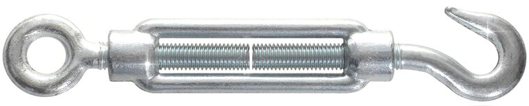 m 10 spanschroef haak-oog - spanner - draadspanner - windverbandspanner - contructiespanner - schoorspanner