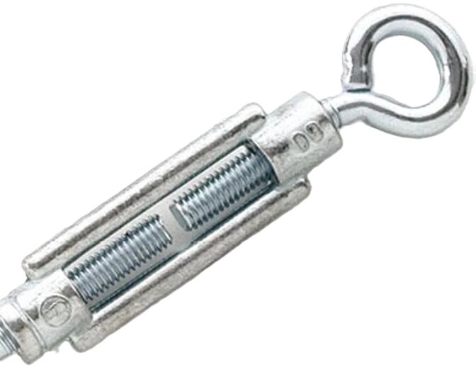 &nbsp;m5 x 70 draadspanner oog - oog verzinkt gebogen oog - spanner - spanschroef &nbsp;- windverbandspanner - constructies