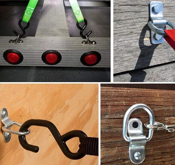 75mm x 95mm sjoroog verzinkt&amp;#x00a0;- vloeroog - luikring - bindoog voor de aanhanger - vloerring