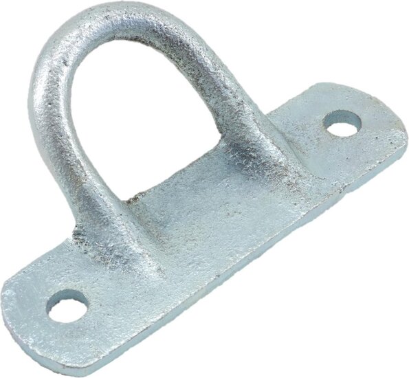130 x 84 mm vastzet wandoog&nbsp;- zijwand beugel - anker - sjoroog - paardentrailer vastzetbeugel - aanhangerbevestingsbeuge