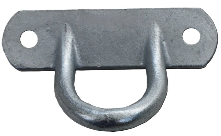 130 x 84 mm vastzet wandoog&nbsp;- zijwand beugel - anker - sjoroog - paardentrailer vastzetbeugel - aanhangerbevestingsbeuge