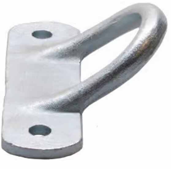 130 x 84 mm vastzet wandoog&nbsp;- zijwand beugel - anker - sjoroog - paardentrailer vastzetbeugel - aanhangerbevestingsbeuge