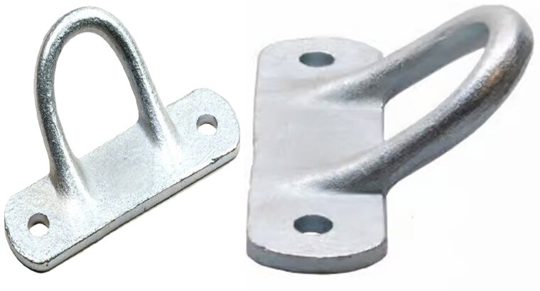 130 x 84 mm vastzet wandoog&nbsp;- zijwand beugel - anker - sjoroog - paardentrailer vastzetbeugel - aanhangerbevestingsbeuge