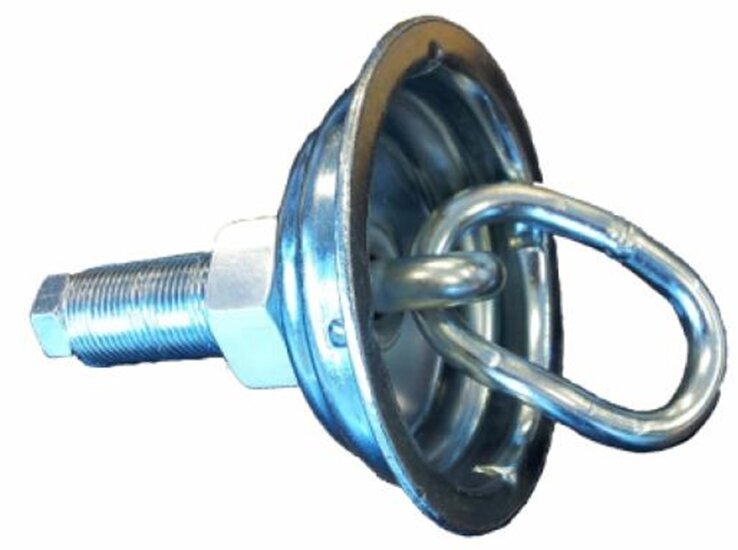 85 mm rond sjoroog - vloeroog ring 40&nbsp;x 60 mm - vloeranker - bindoog - vastzetring - bevestigingsoog - aanhangwagenvloer