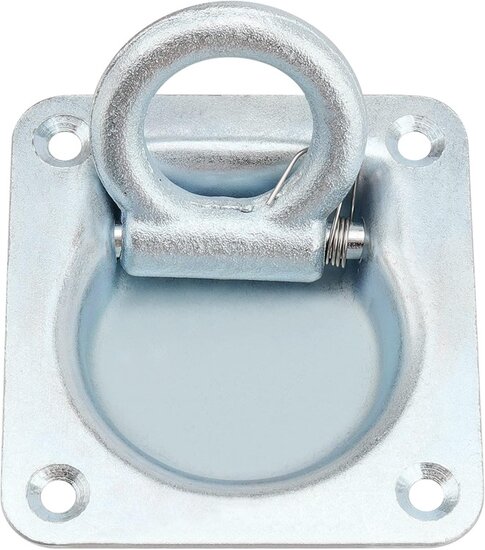 100 x 95 mm verzinkt vloeroog - aanhanger bindoog&nbsp;- sjoroog -&nbsp;bindhaak inbouw - vloeranker -&nbsp;vast zet ring