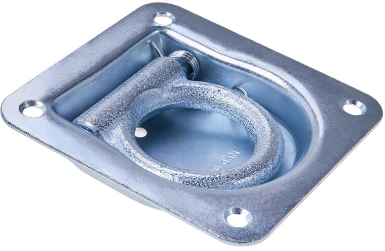 100 x 95 mm verzinkt vloeroog - aanhanger bindoog&nbsp;- sjoroog -&nbsp;bindhaak inbouw - vloeranker -&nbsp;vast zet ring