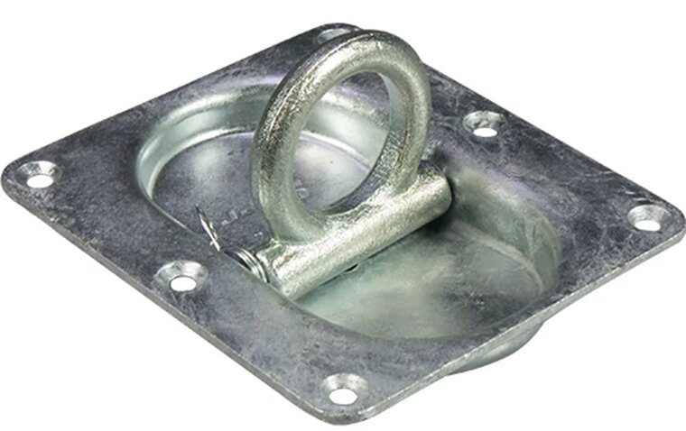 105 x 145&nbsp;mm en 22 mm diep verzinkt&nbsp;vloeroog langwerpig - bindoog verzonken - vloeranker - vloerring&nbsp;- sjo