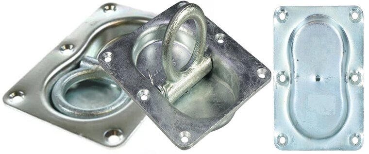 105 x 145&nbsp;mm en 22 mm diep verzinkt&nbsp;vloeroog langwerpig - bindoog verzonken - vloeranker - vloerring&nbsp;- sjo