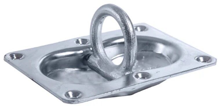 105 x 145&nbsp;mm en 22 mm diep verzinkt&nbsp;vloeroog langwerpig - bindoog verzonken - vloeranker - vloerring&nbsp;- sjo