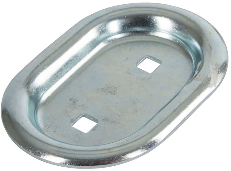 145 x 100 ovale verzinkte vloerring - verzonken sjoroog - vloeroog - bindoog - vloeranker - aanhanger bindring