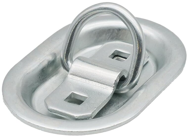 145 x 100 ovale verzinkte vloerring - verzonken sjoroog - vloeroog - bindoog - vloeranker - aanhanger bindring