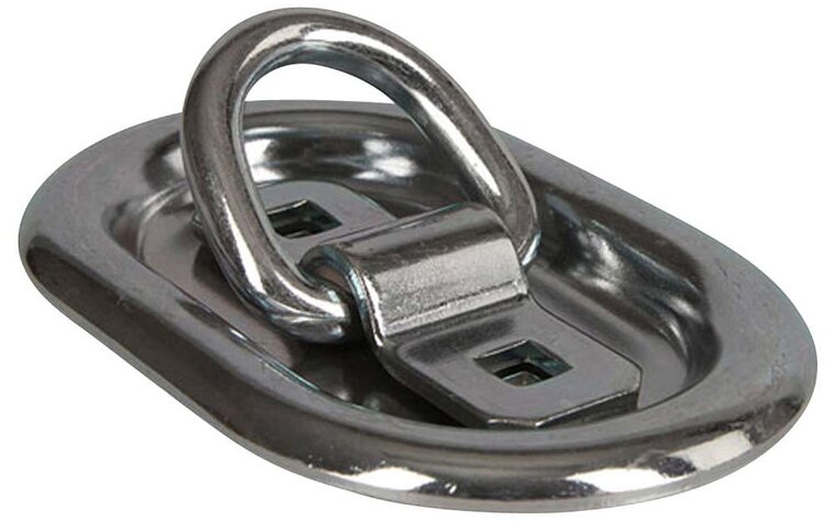 145 x 100 ovale verzinkte vloerring - verzonken sjoroog - vloeroog - bindoog - vloeranker - aanhanger bindring