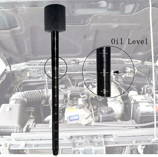 fiat dodge en jeep transmissie oliepeilstok - oliepeil dipper - transmissiepeilstok - peilstok - oliepeil stok - satra