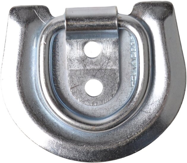 71 x 62 mm halfronde vloeranker - aanhangeroog - sjoroog - bindoog - vastzetoog - aanhanger beugel - vloerring 