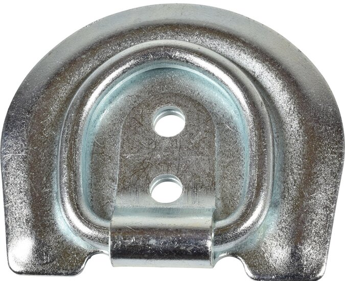 71 x 62 mm halfronde vloeranker - aanhangeroog - sjoroog - bindoog - vastzetoog - aanhanger beugel - vloerring 