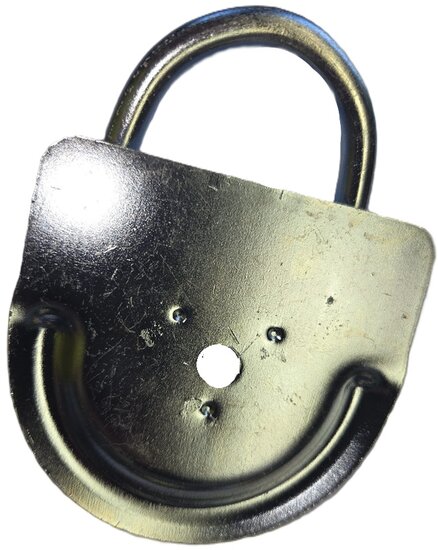 90 x 86 mm sjoroog met 1 bevestigingsgat 8 mm&nbsp;- bindoog - vloeroog - vloeranker - vloerring voor de aanhanger - vastzeto