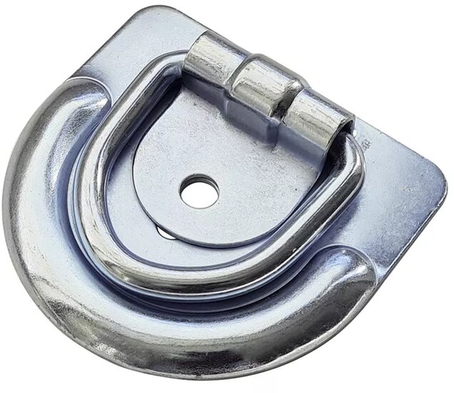 90 x 86 mm sjoroog met 1 bevestigingsgat 8 mm&nbsp;- bindoog - vloeroog - vloeranker - vloerring voor de aanhanger - vastzeto