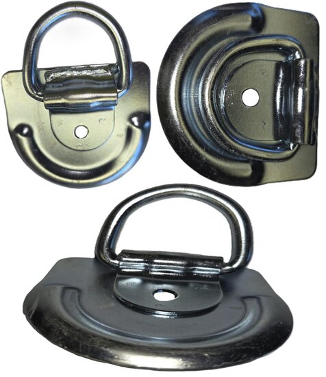 90 x 86 mm sjoroog met 1 bevestigingsgat 8 mm&nbsp;- bindoog - vloeroog - vloeranker - vloerring voor de aanhanger - vastzeto