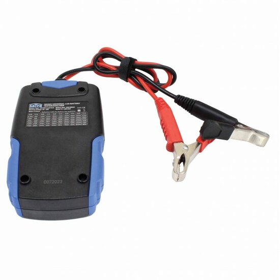 12 en 24 volt accutester met lcd scherm - automatische accu tester - digitale tester - batterijtester - satra