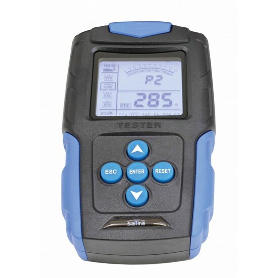 12 en 24 volt accutester met lcd scherm - automatische accu tester - digitale tester - batterijtester - satra