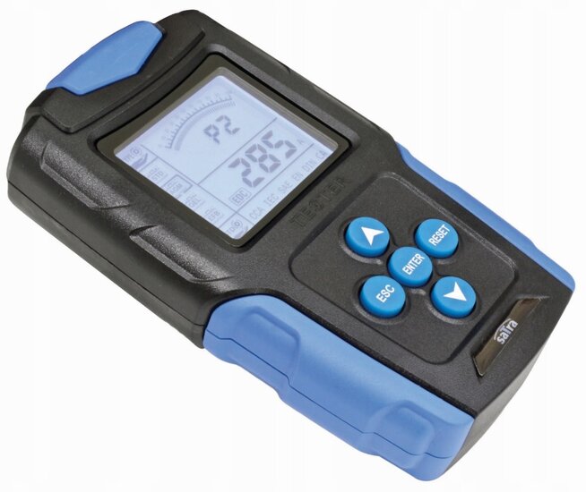12 en 24 volt accutester met lcd scherm - automatische accu tester - digitale tester - batterijtester - satra