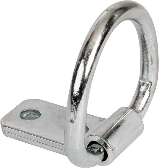 45 x 35 mm verzinkt sjoroog enkel&nbsp;- klapbaar bindhaak - vloeranker - aanhangeroog - vastzetoog - vloerring