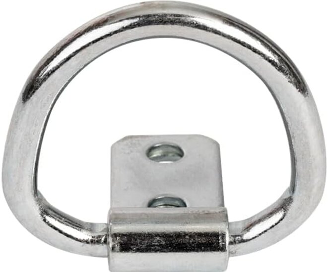 45 x 35 mm verzinkt sjoroog enkel&nbsp;- klapbaar bindhaak - vloeranker - aanhangeroog - vastzetoog - vloerring