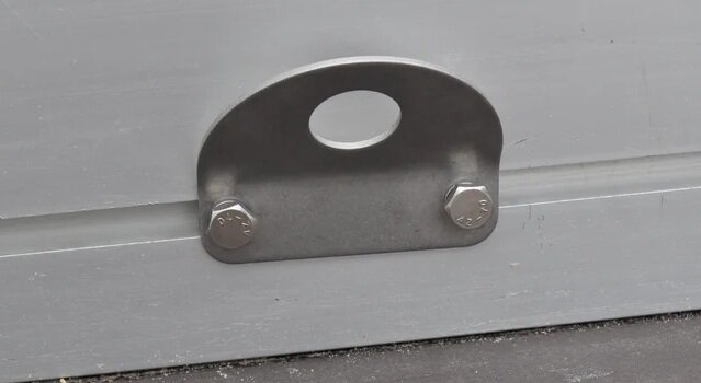 90 x 74 x 18 &nbsp;wandoog&nbsp;- bevestigingsoog - aanhanger bevestigingspunt - wand sjor oog - sjorring voor zijpanelen v