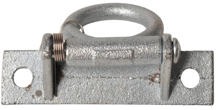 90 x 23 mm verzinkt sjoroog zijwand - vloeranker klapbaar - bindoog - aanhangeroog - sjorring op voetplaat 
