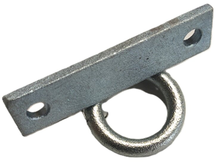 90 x 23 mm verzinkt sjoroog zijwand - vloeranker klapbaar - bindoog - aanhangeroog - sjorring op voetplaat 
