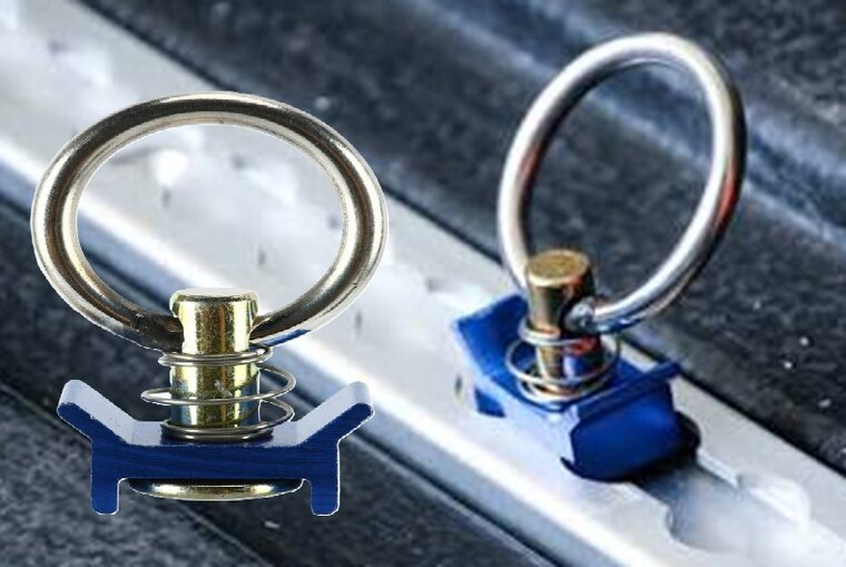 30 mm vliegtuigrail sjoroog - vastzetoog - bindoog - bindrail oog - airline rail anker - bindring&nbsp;