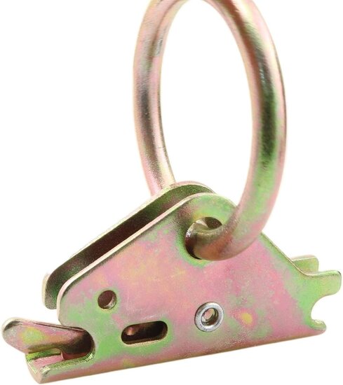 48 mm klikrail&nbsp;spanoog -&nbsp;bindrail ring voor sleufrail&nbsp;- vloerring - wandoog - sjoroog voor rail - sleufgat