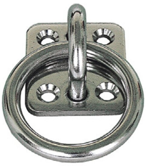 30 x 30 mm rvs aanlegring -&nbsp;vloeroog -&nbsp;&nbsp;bindoog - bevestigingsoog - aanbindring - sjoroog