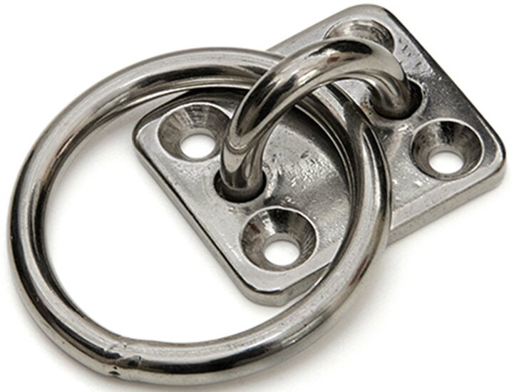30 x 30 mm rvs aanlegring -&nbsp;vloeroog -&nbsp;&nbsp;bindoog - bevestigingsoog - aanbindring - sjoroog