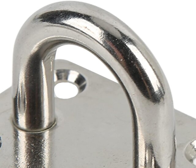 40 x 50 mm 8 mm dik rvs oogplaat - vloeroog - dekoog - montagebeugel - hangoog - bevestigingsbeugel