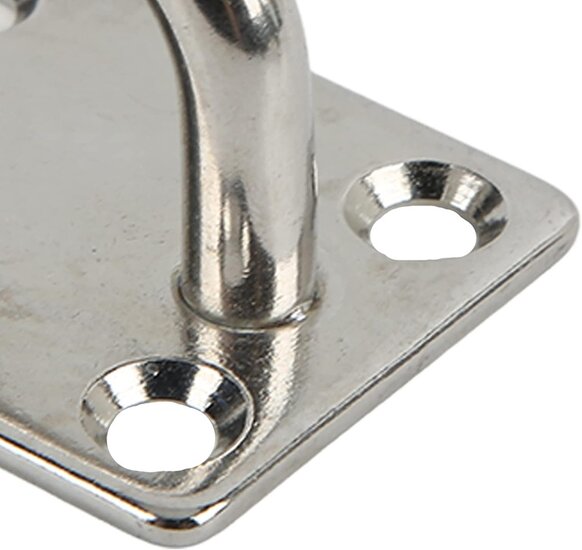 40 x 50 mm 8 mm dik rvs oogplaat - vloeroog - dekoog - montagebeugel - hangoog - bevestigingsbeugel