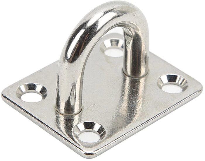 40 x 50 mm 8 mm dik rvs oogplaat - vloeroog - dekoog - montagebeugel - hangoog - bevestigingsbeugel