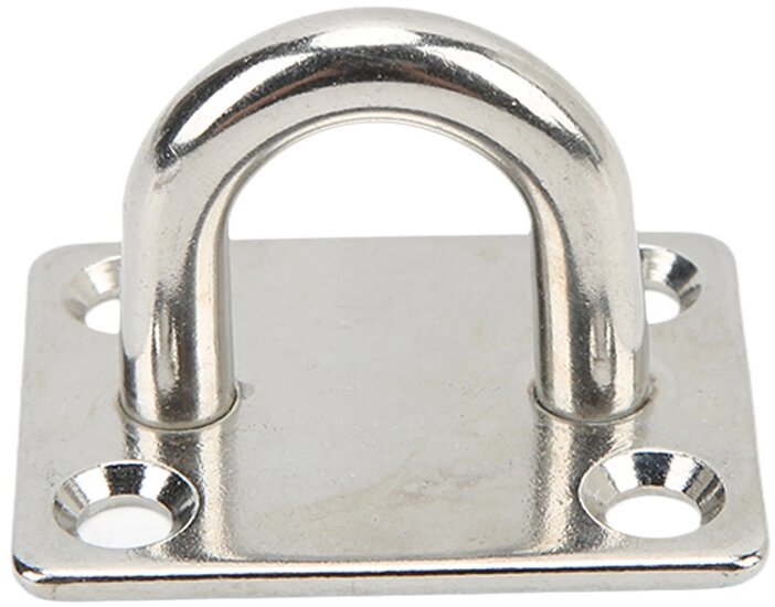 40 x 50 mm 8 mm dik rvs oogplaat - vloeroog - dekoog - montagebeugel - hangoog - bevestigingsbeugel