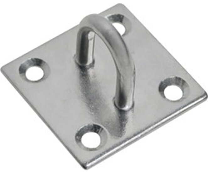 55 x 55 mm 8 mm dik verzinkt dekoog -&nbsp;vloeroog - bindoog - aanhangeroog - montagebeugel&nbsp;- grondplaat
