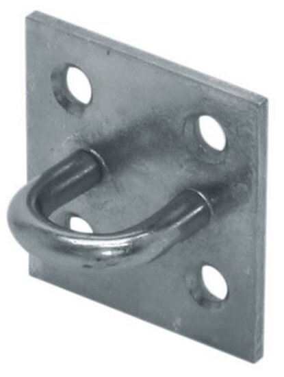 55 x 55 mm 8 mm dik verzinkt dekoog -&nbsp;vloeroog - bindoog - aanhangeroog - montagebeugel&nbsp;- grondplaat
